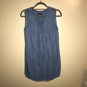 Boutique “As U Wish” denim lace up dress
